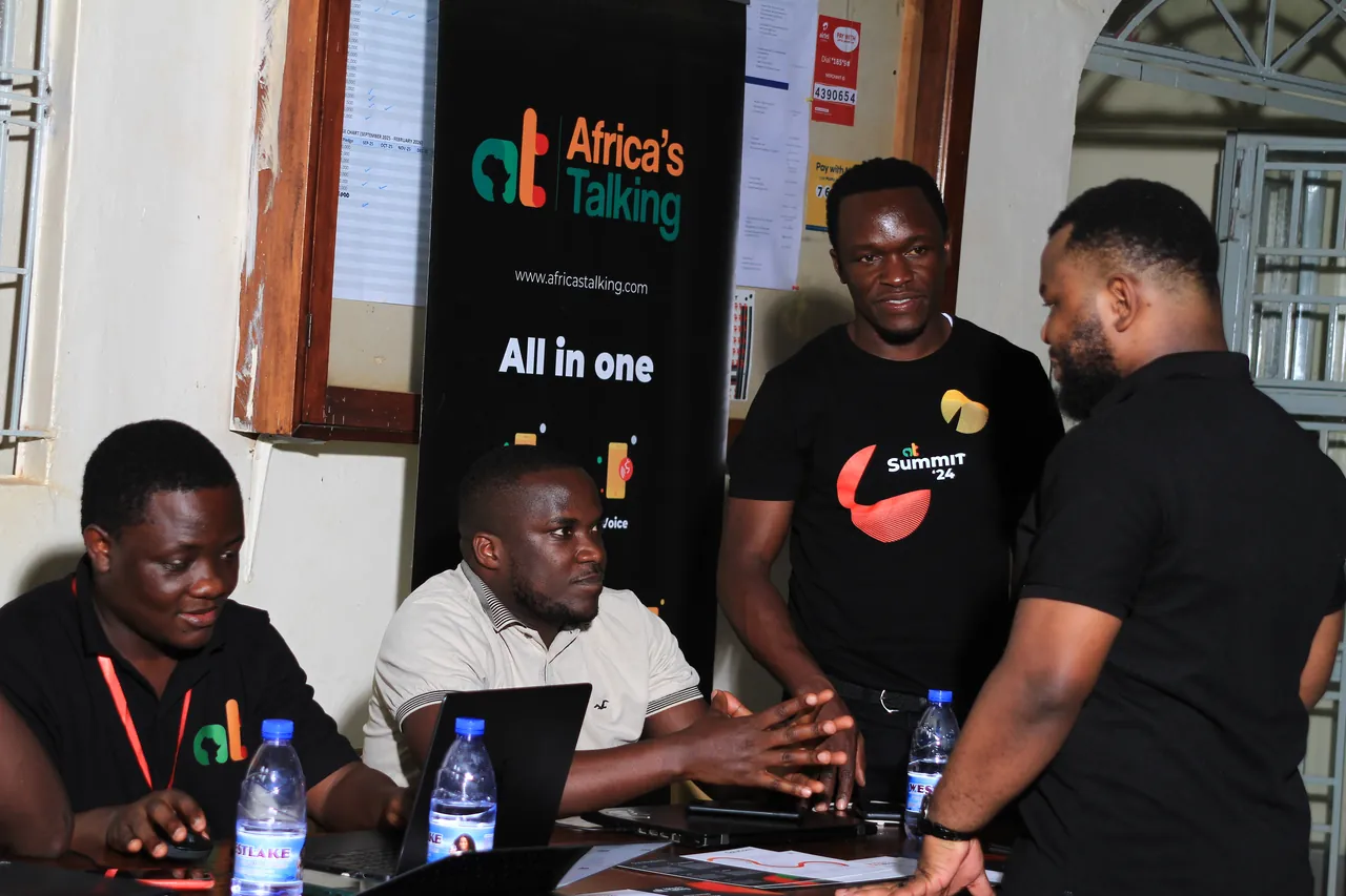 Developers working through a hands-on session at DevFest Jinja 2025